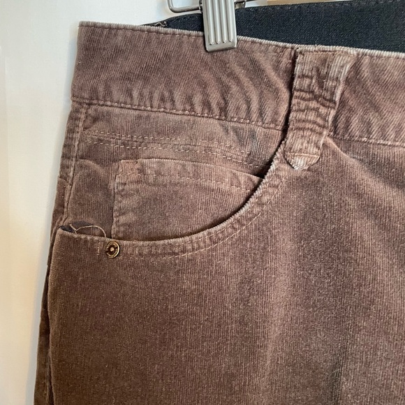 Democracy With Ab Solution Womens Size 16W Corduroy Pants Brown 5601 - Picture 5 of 9